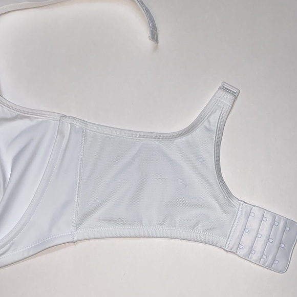 44F SYROKAN Sports Max Control Exterior Underwire Bra High Impact White Unpadded - Picture 9 of 13
